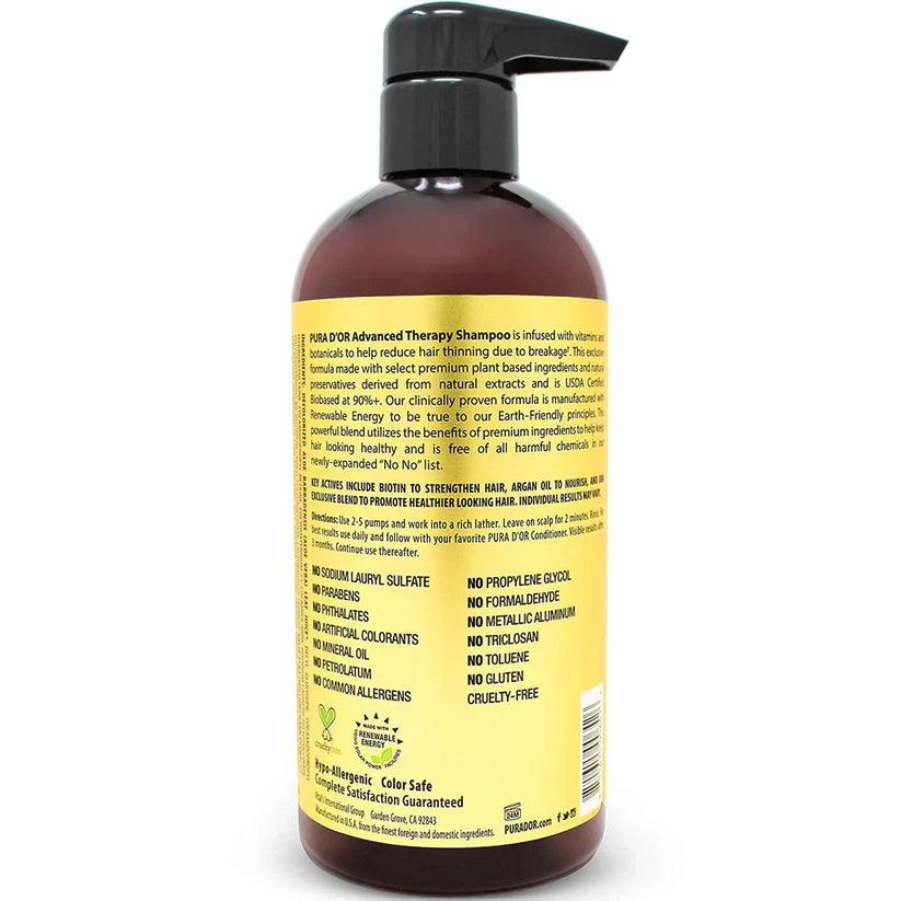 PURA D'OR Advanced Therapy Biotin Hair Shampoo - The Curl Lounge