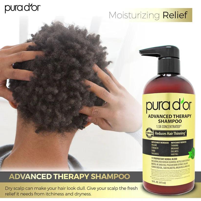 PURA D'OR Advanced Therapy Biotin Hair Shampoo - The Curl Lounge