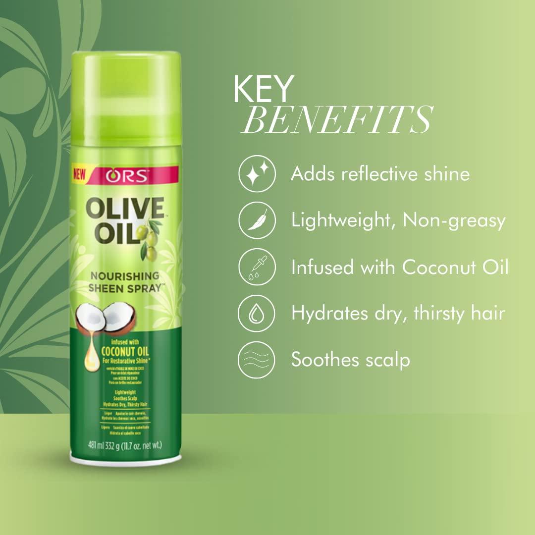 Ors Olive Oil Nourishing Sheen Spray 11.7 oz. - The Curl Lounge