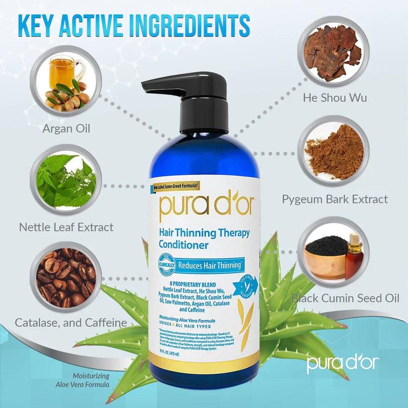 PURA D’OR Hair Thinning Therapy Conditioner - The Curl Lounge