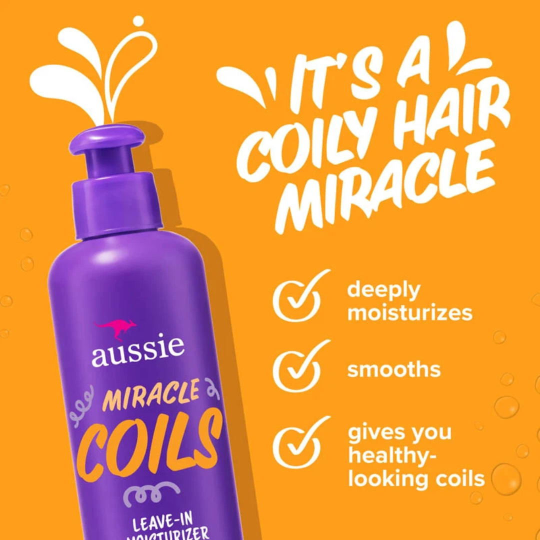 Aussie Miracle Coils Macadamia Nut Leave-In Conditioner 8.5oz