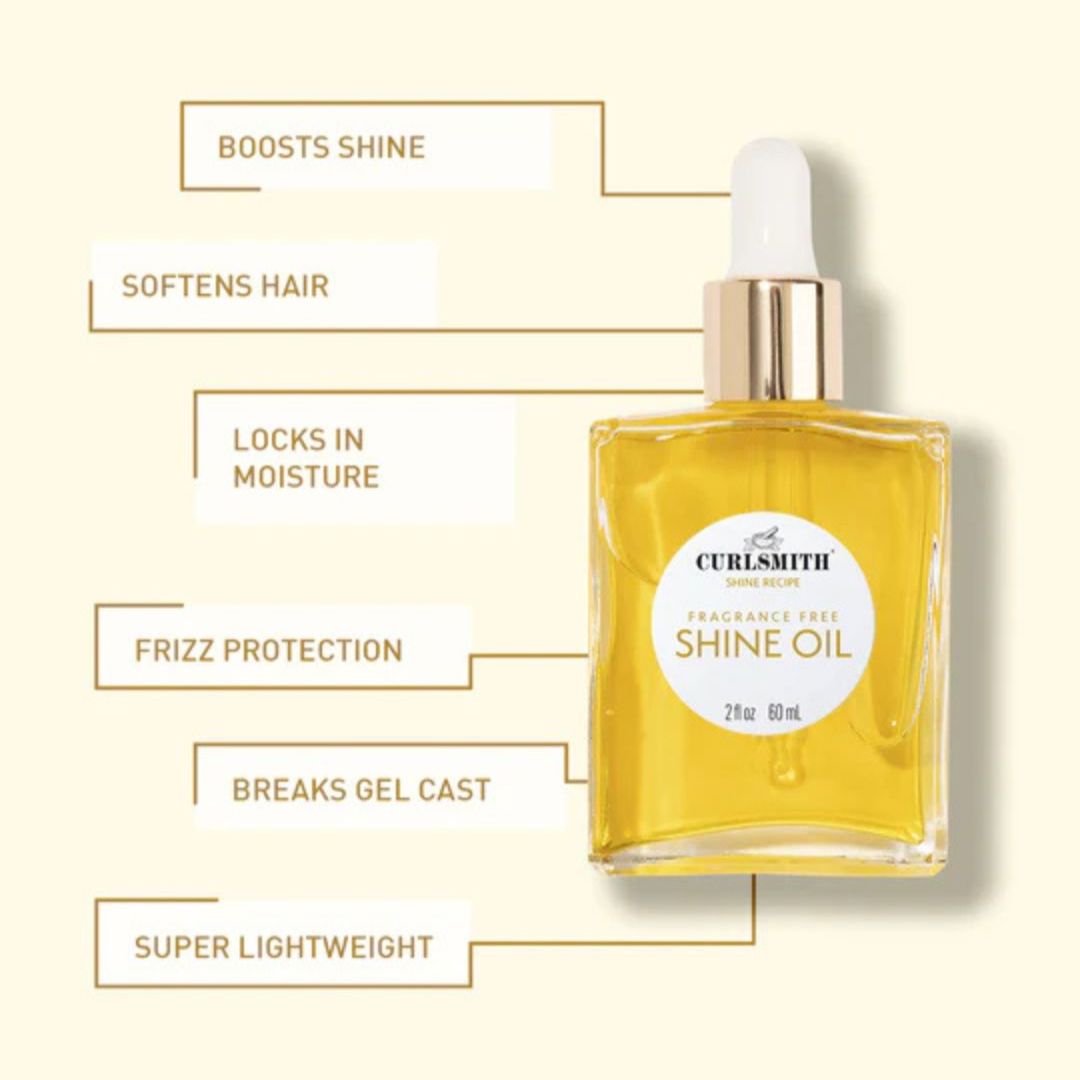 CurlSmith Fragrance Free Shine Oil 2oz