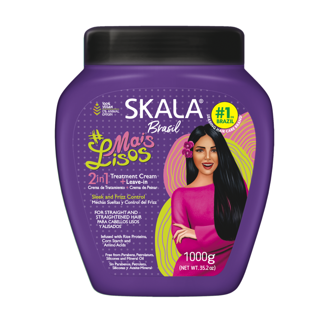 Skala Mais Lisos Anti Frizz 2-in-1 Condtioning Treatment and Combing Cream 35.2oz