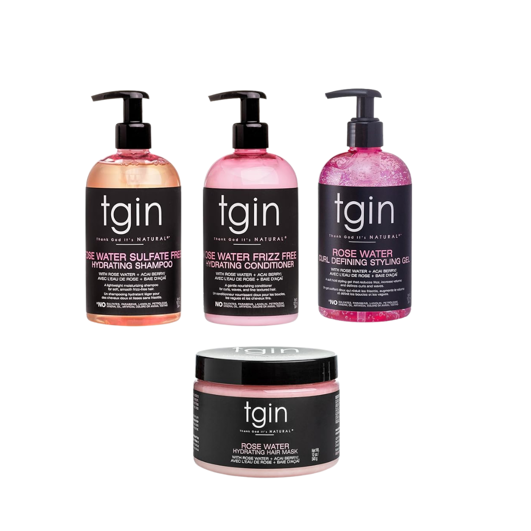 Featherlight Curls By Dee: TGIN Rose Water Collection Wavy & Curly Hair (Free Shipping)