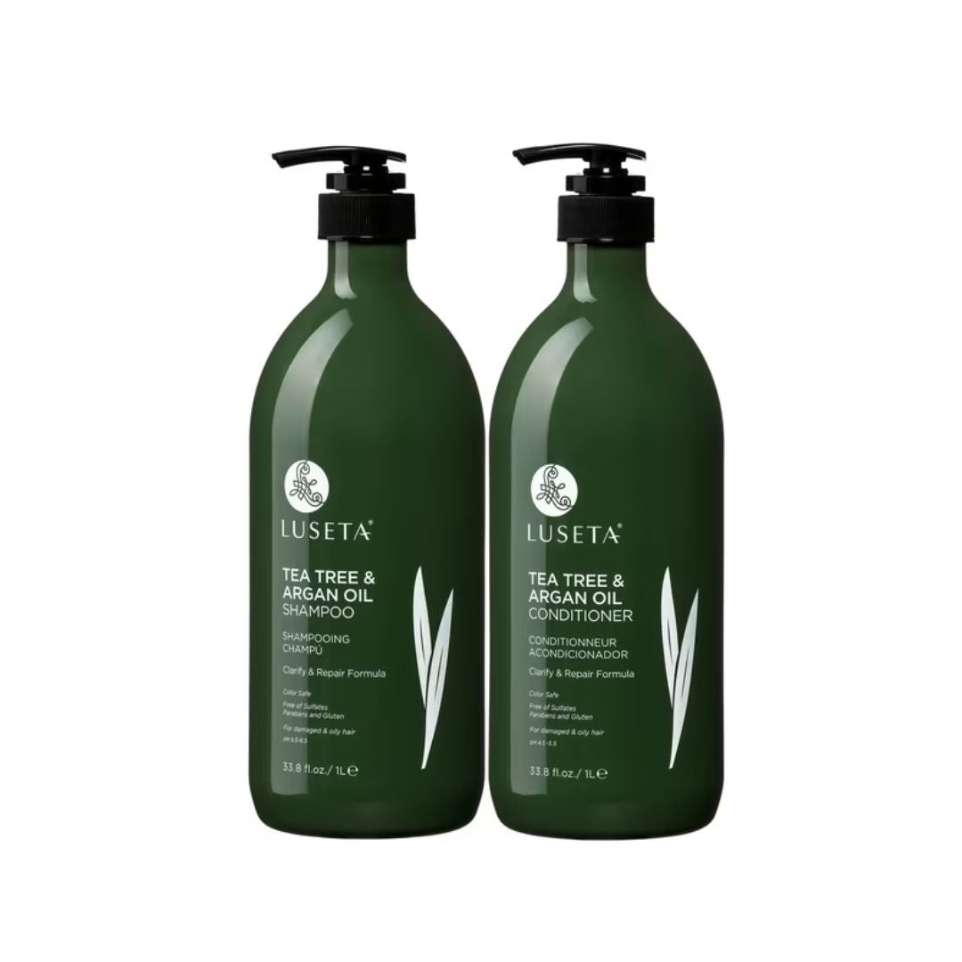 Luseta Duo Pack Box Tea Tree & Argan Oil Shampoo& Conditioner 33.8oz