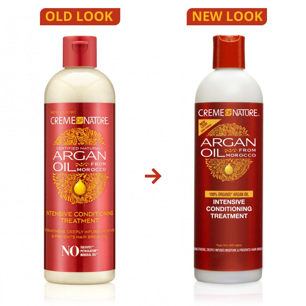 Creme of Nature, Argan Oil for Hair, Intensive Conditioning Treatment, Argan Oil of Morocco, Moisturizing Hair Care, 12 FL Oz - The Curl Lounge