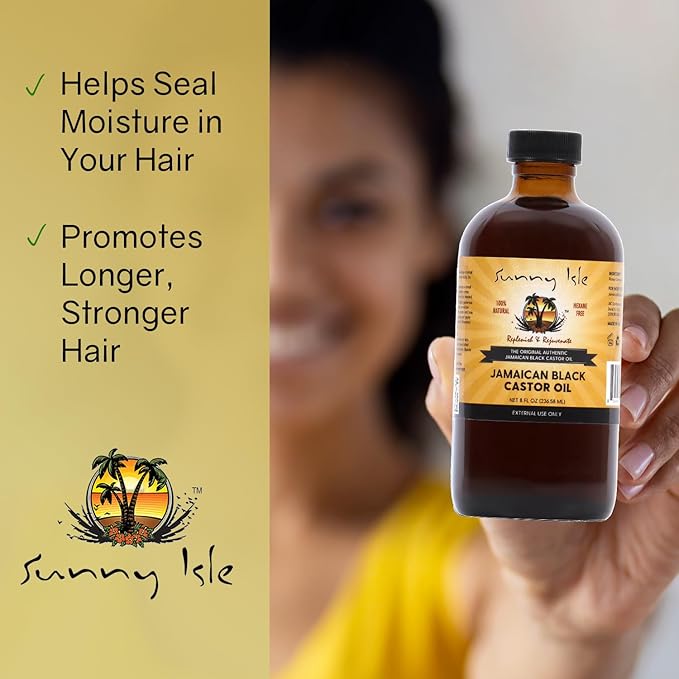 Sunny Isle Jamaican Black Castor Oil 100% Pure 6oz