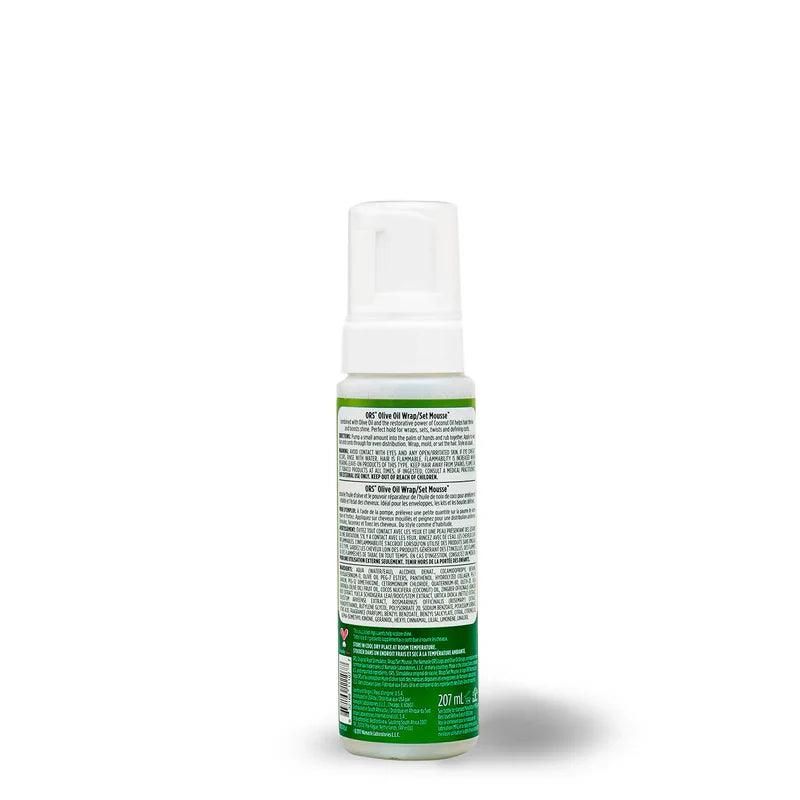 ORS Olive Oil Hold & Shine Wrap Set Mousse Infused with Coconut Oil for Restorative Shine (7.0 oz) - The Curl Lounge