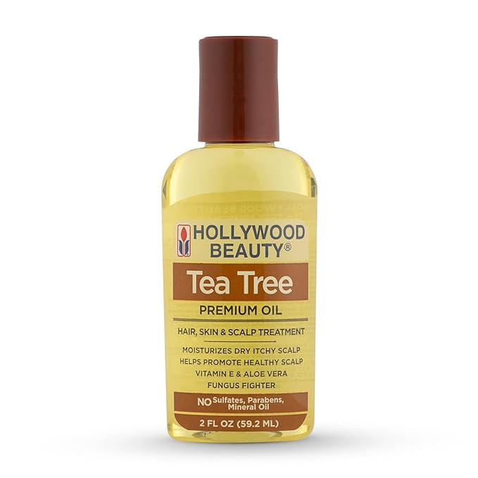 Hollywood Beauty Tea Tree Oil for Hair Scalp and Skin 2oz